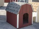 Red Large Dog Box crafted by Pine Creek Structures of Spring Glen, PA