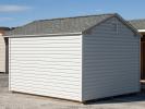 10x12 Front Entry Peak Style Storage Shed with Vinyl Siding (Back)