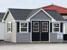 12x16 Victorian Building With Finished Interior - Perfect for an office, store, poolside cabana, guest room, cabin, and more!
