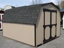 10x12 Madison Series (Economy Line) Mini Barn Style Storage Shed with Clay siding and black trim