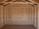 10x12 Madison Series (Economy Line) Peak Style Storage Shed Interior With Coated Flooring
